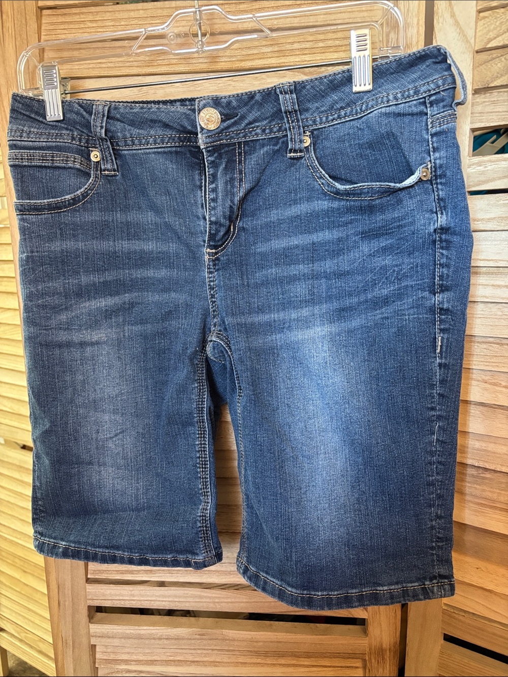 Seven7 Women's  Blue Denim Shorts 8